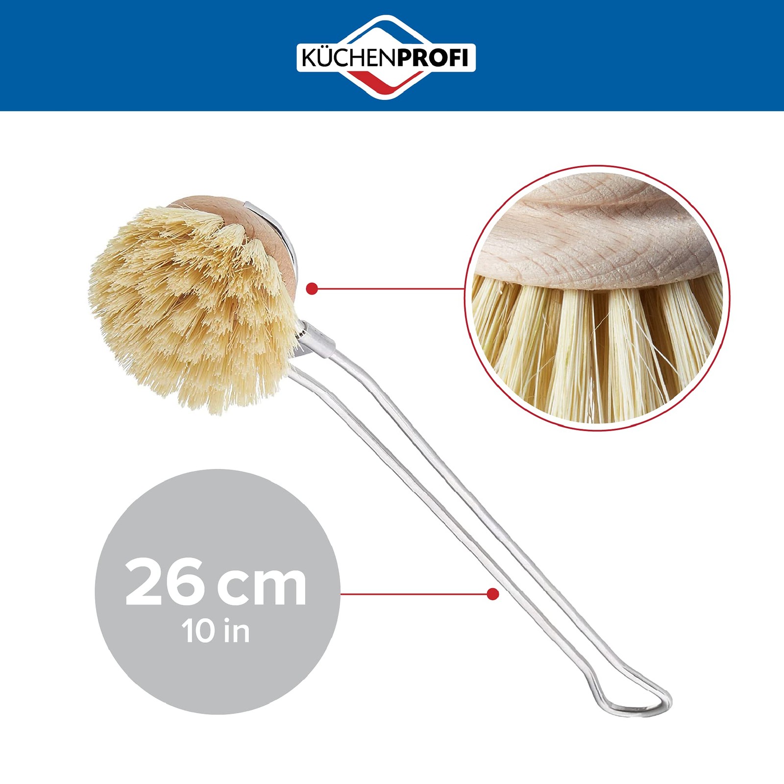 Classic Dishwashing Brush, Stainless Steel, K1109432800