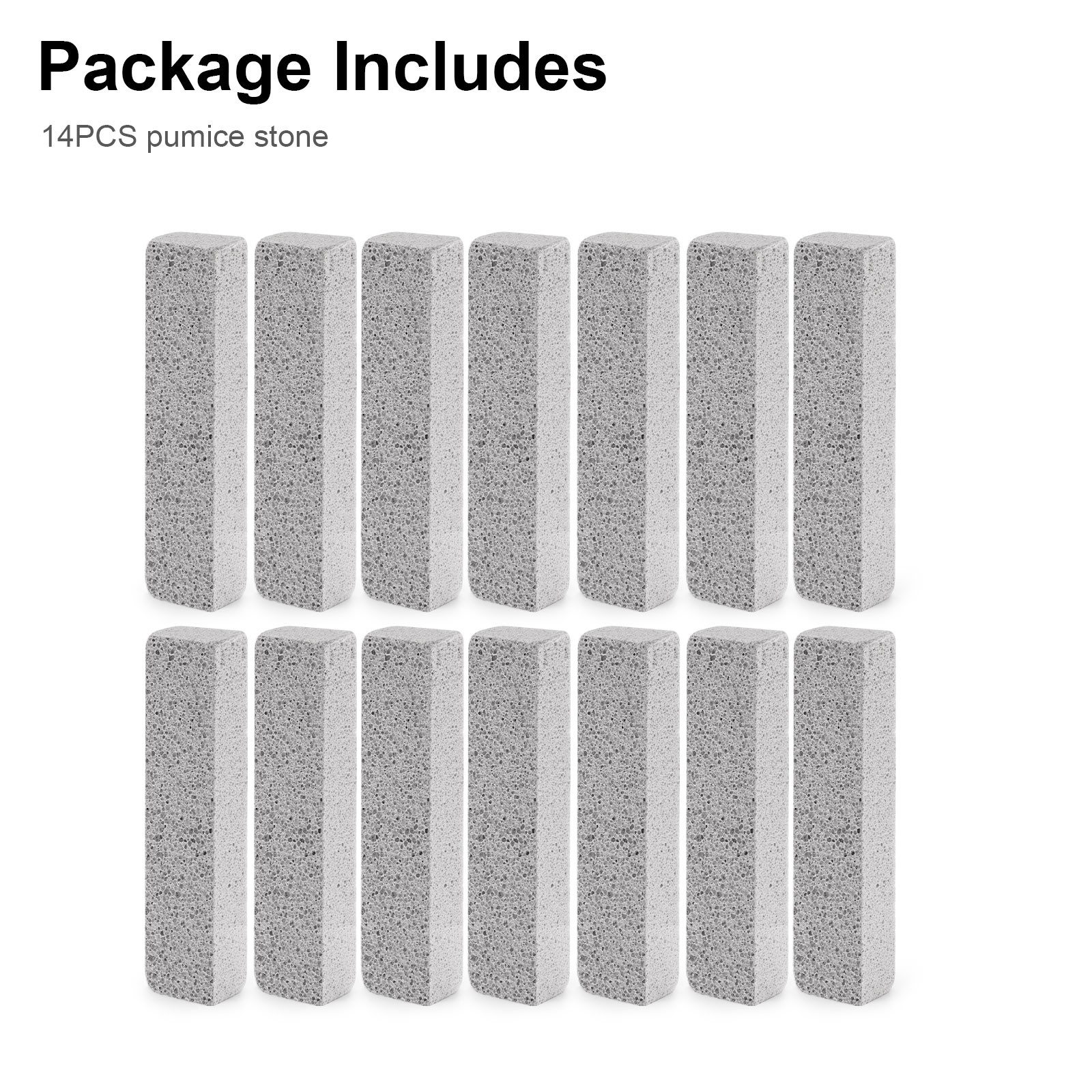 14 PCS Pumice Stone Toilet Bowl Cleaner Set for Bathroom, Kitchen, Pool & Grill