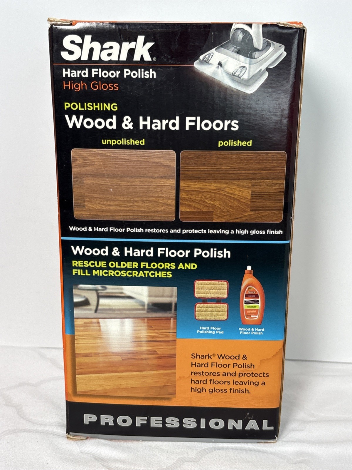 SHARK Wood & Hard Floor Cleaner Wood Floor Polish 28 oz. Discontinued NEW SEALED