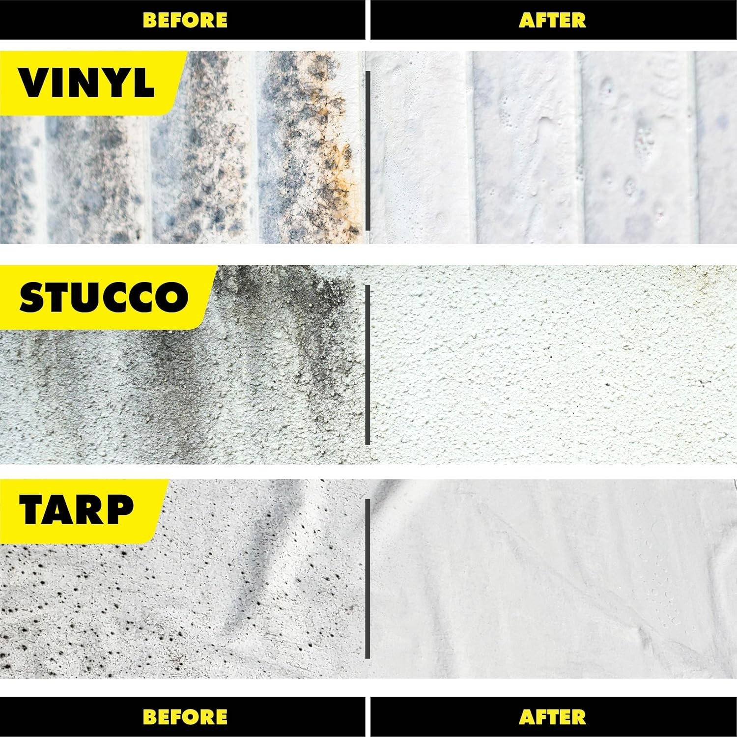 Instant Mold & Mildew Stain Cleaner – Concentrated Formula, Safe for Fiberglass