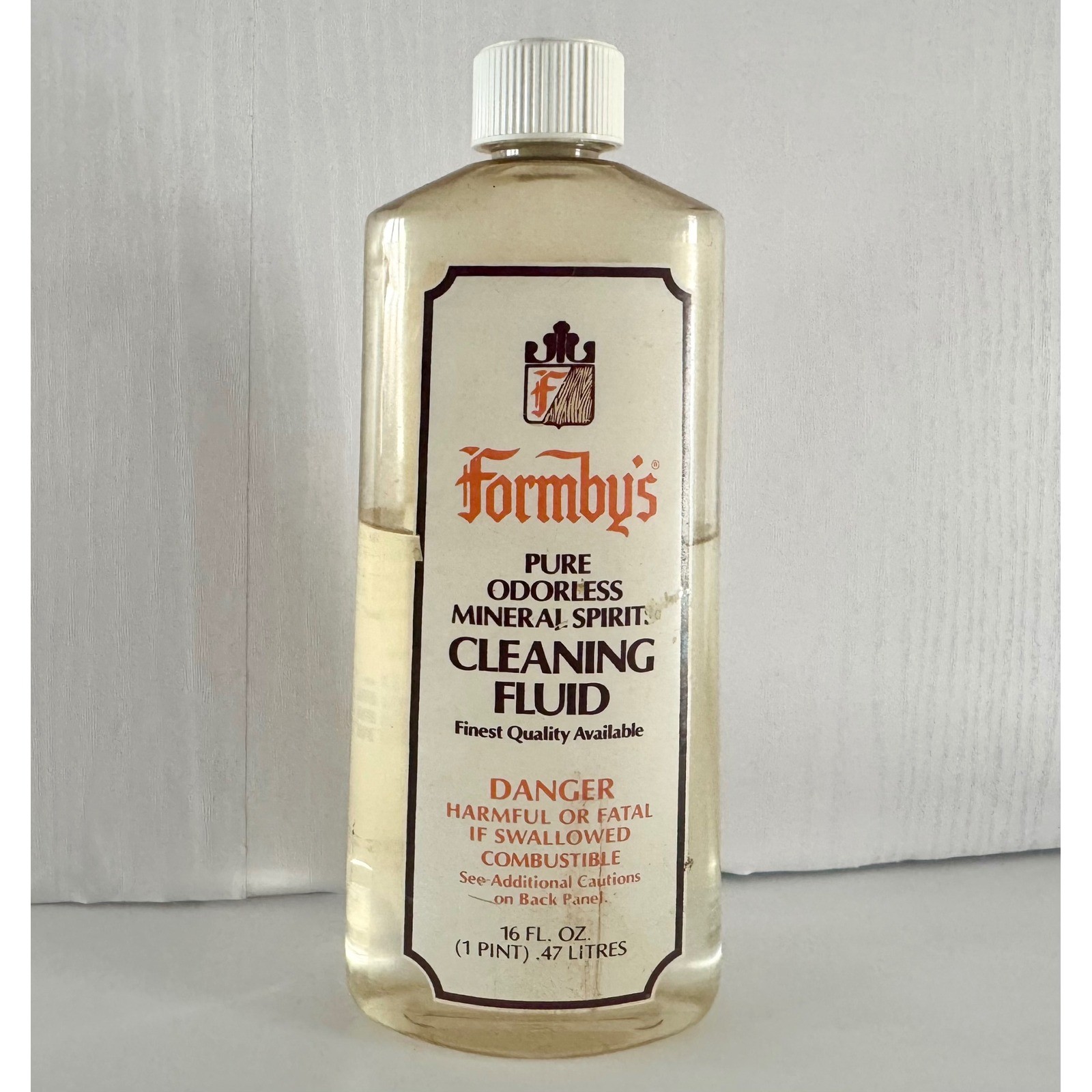 Formbys Pure Odorless Mineral Spirit Cleaning Fluid 16 Fl Oz