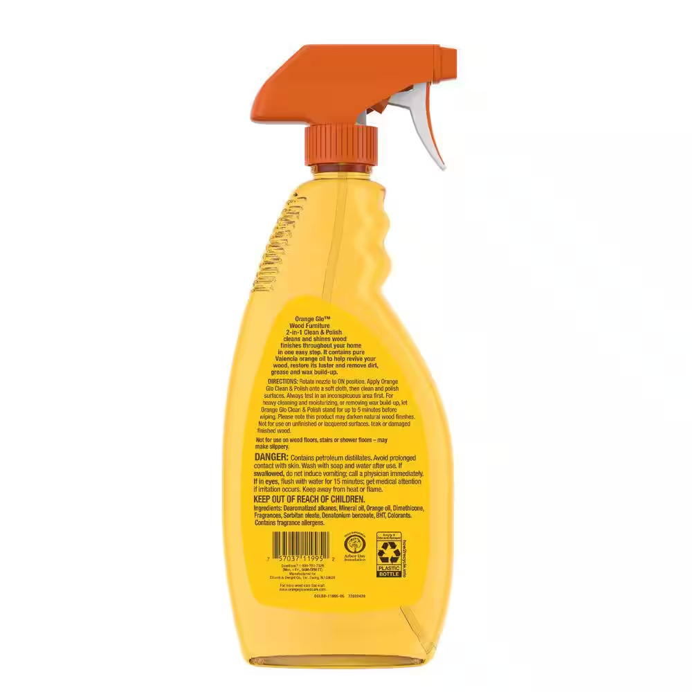 Orange GLO 16 oz. Wood Furniture 2-in-1 Clean Polish Spray (4-Pack)