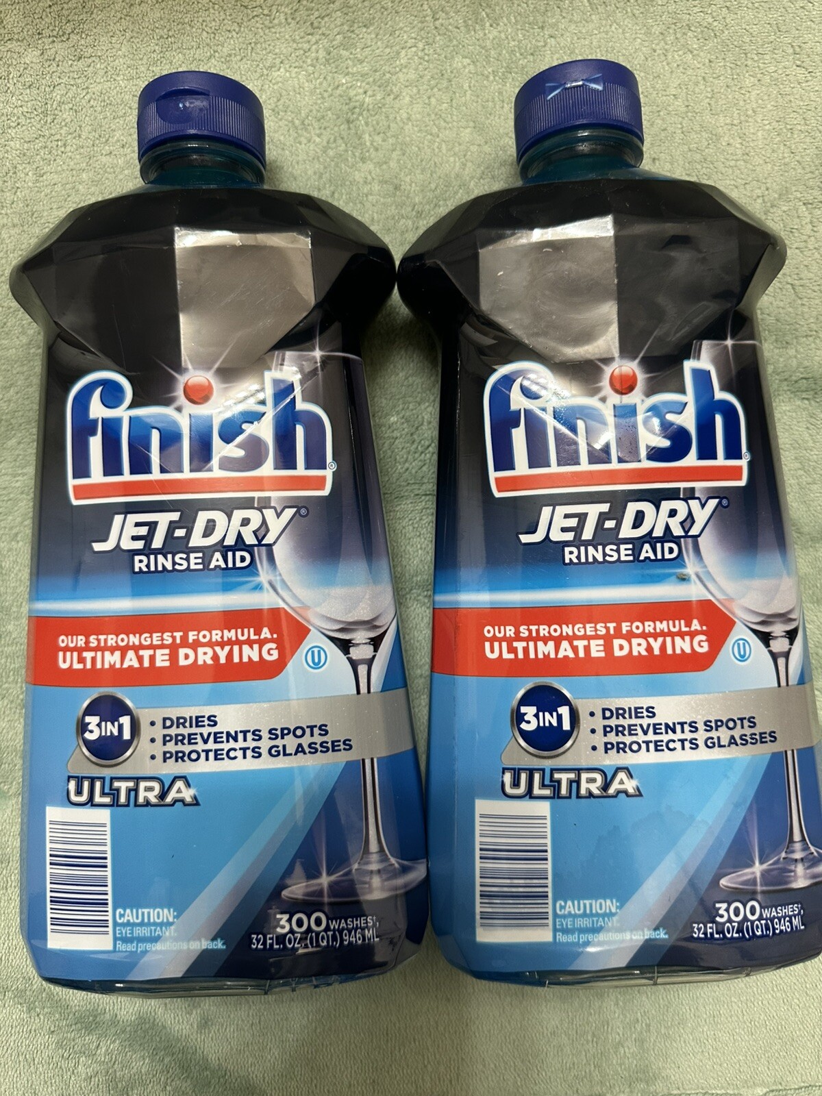 2 x Rinse AID Jet-Dry Ultra 300 Washes 32 FL OZ (946ml)