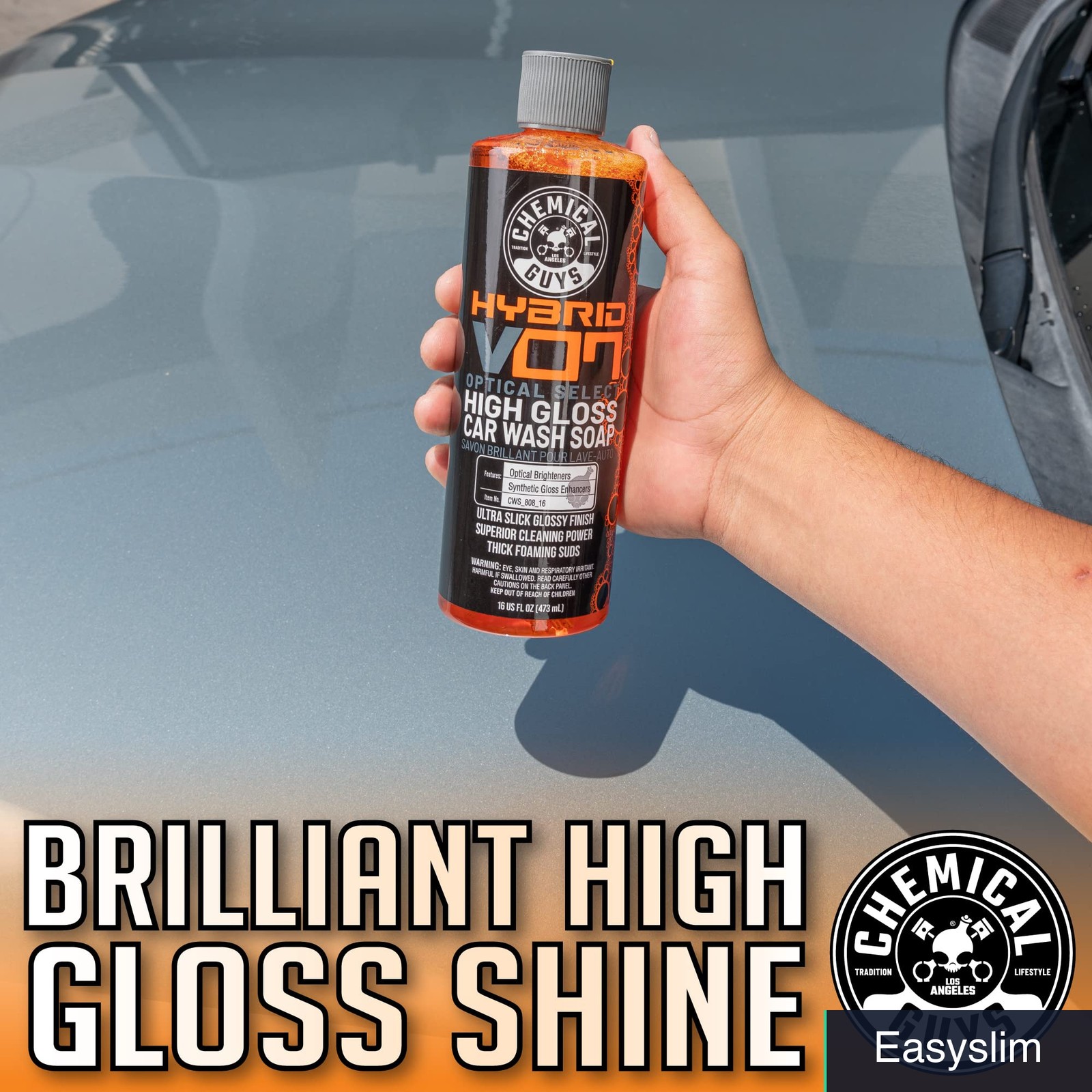 Car Wash Soap 16 fl oz Hybrid Foaming High Gloss Safe Wax Sealant