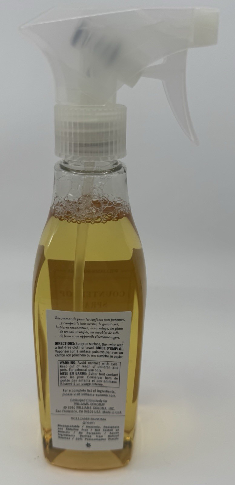 Williams Sonoma Countertop Spray Pink Grapefruit With Essential Oils 16 oz