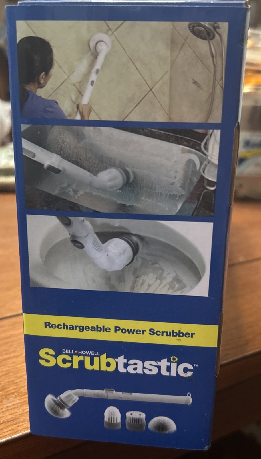 Bell + Howell Scrubtastic Rechargeable Power Scrubber NEW 2022