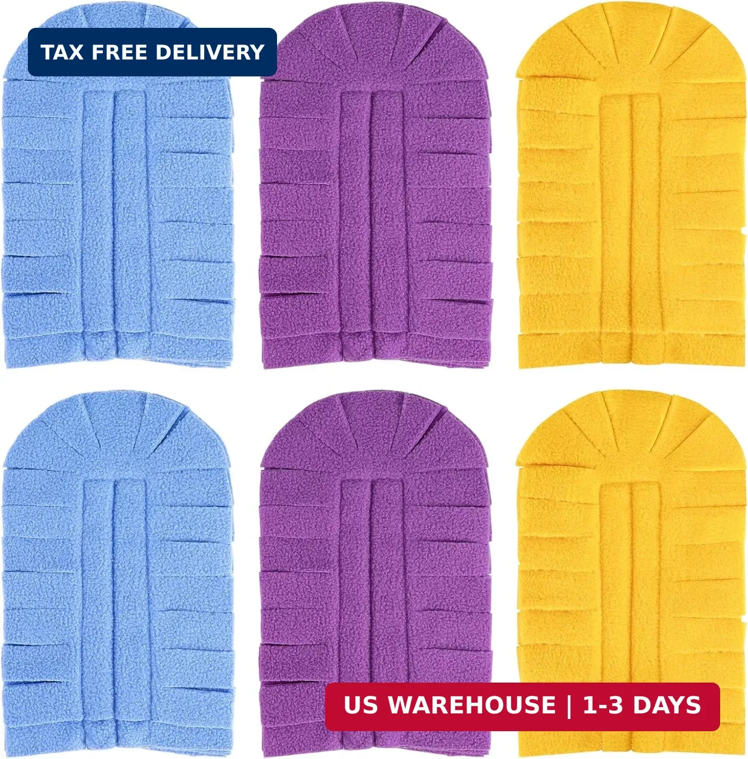6 Pack Fleece Duster Refills 360° Reusable Duster Refills for Swiffer Washable