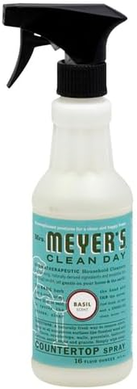 MRS. MEYER’S CLEAN DAY All-Purpose Cleaner Spray, Basil, 16 Fl. Oz, (Pack of 2)