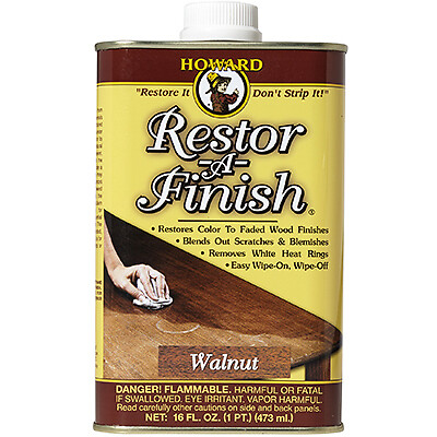 Howard RF4016 Wood Restorer, Walnut, Liquid, 16 oz, Can