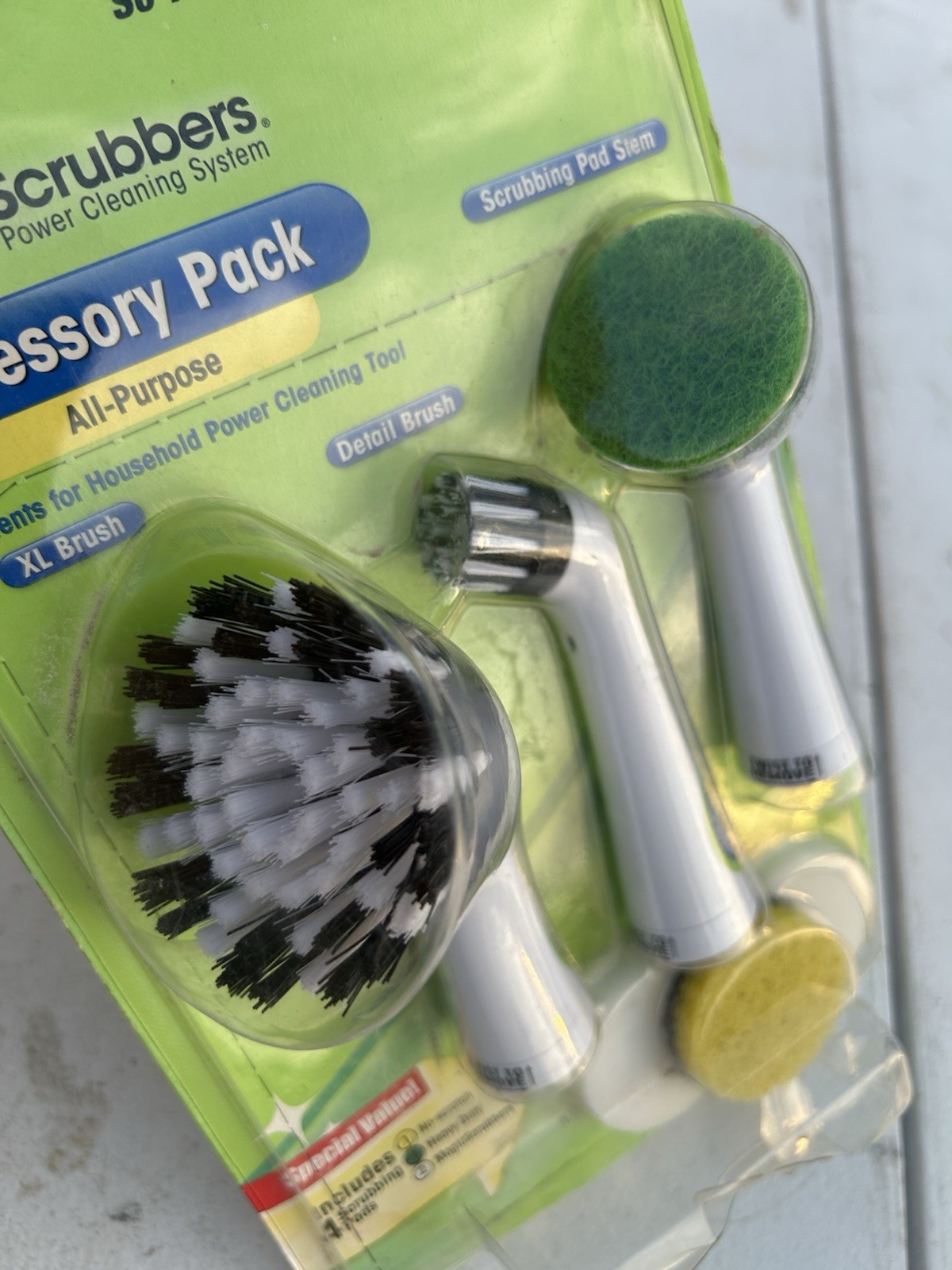 Scrubbing Bubbles Sonic Scrubbers Power Cleaning Tool All Purpose Accessory Pack