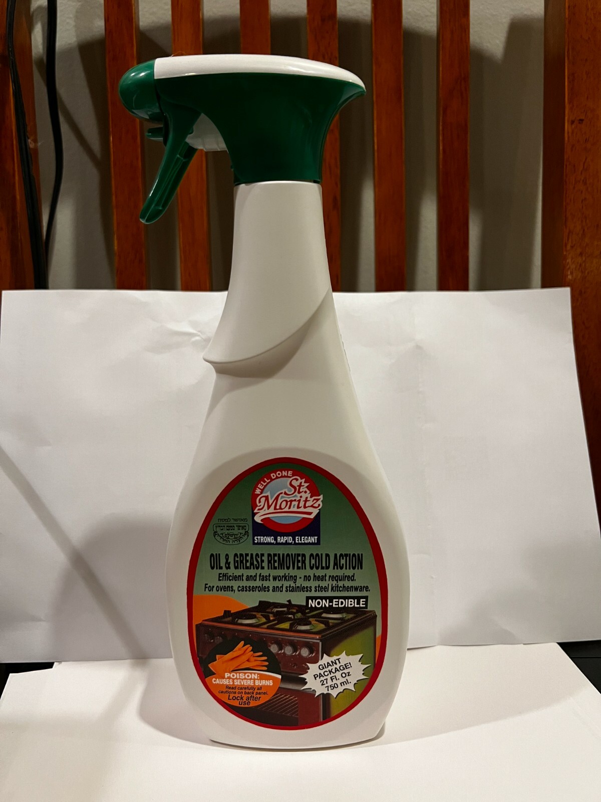 Well Done kosher-passover St.Moritz Oven Cleaner 27Oz(750Ml) Cold Action
