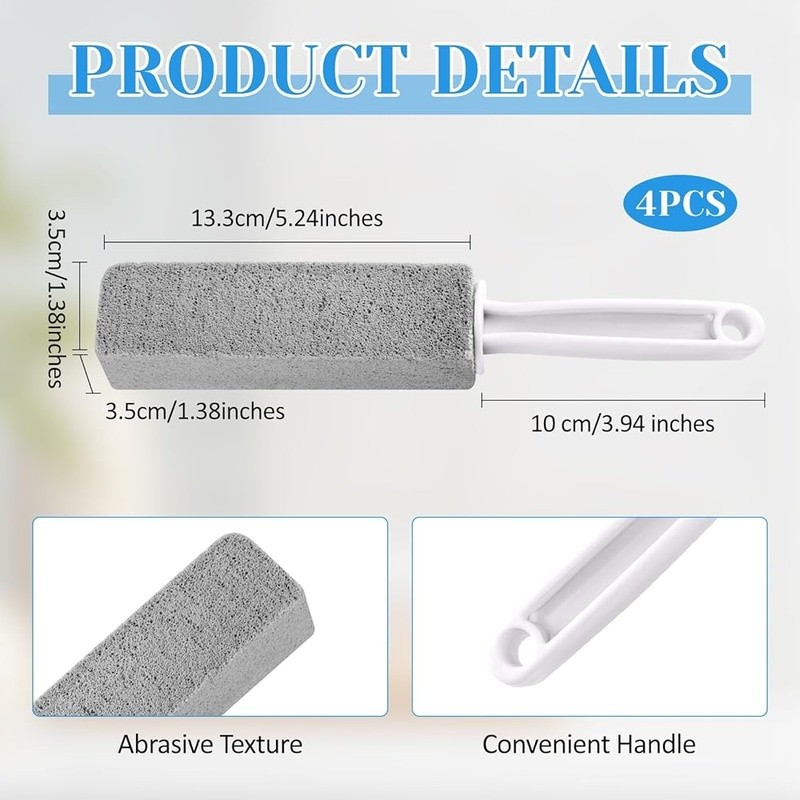 Natural Pumice Stone Toilet Cleaner Eco-Friendly Limescale Remover Multi-Surface