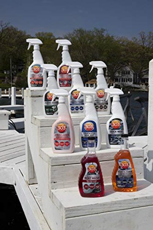 303 Products Marine Clear Protective Cleaner – Cleans and Protects Vinyl and