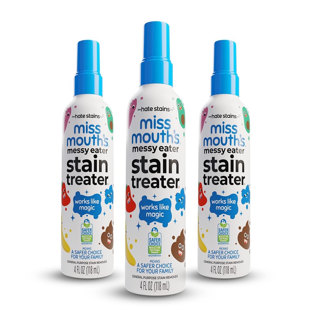Miss Mouth’s Messy Eater Stain Treater Spray – 4oz 3 Pack Stain Remover –