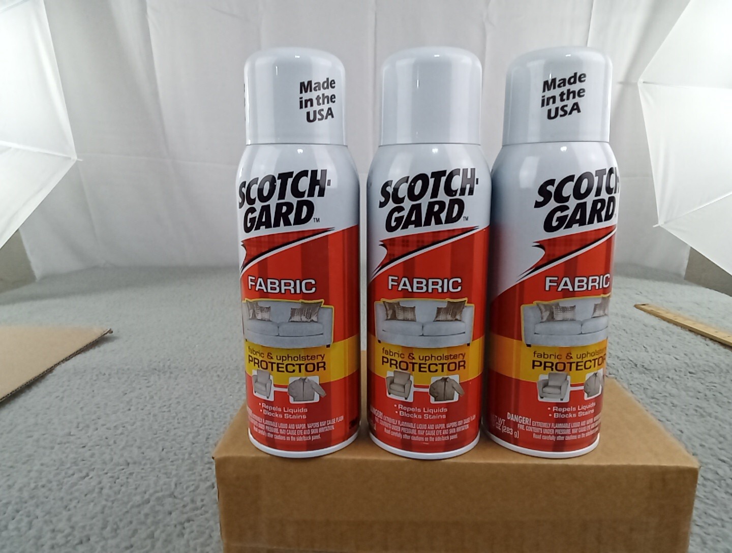 3x Scotchgard 3M Fabric Protector Scotchguard 10oz Cans 2007 Scotch Gard USA