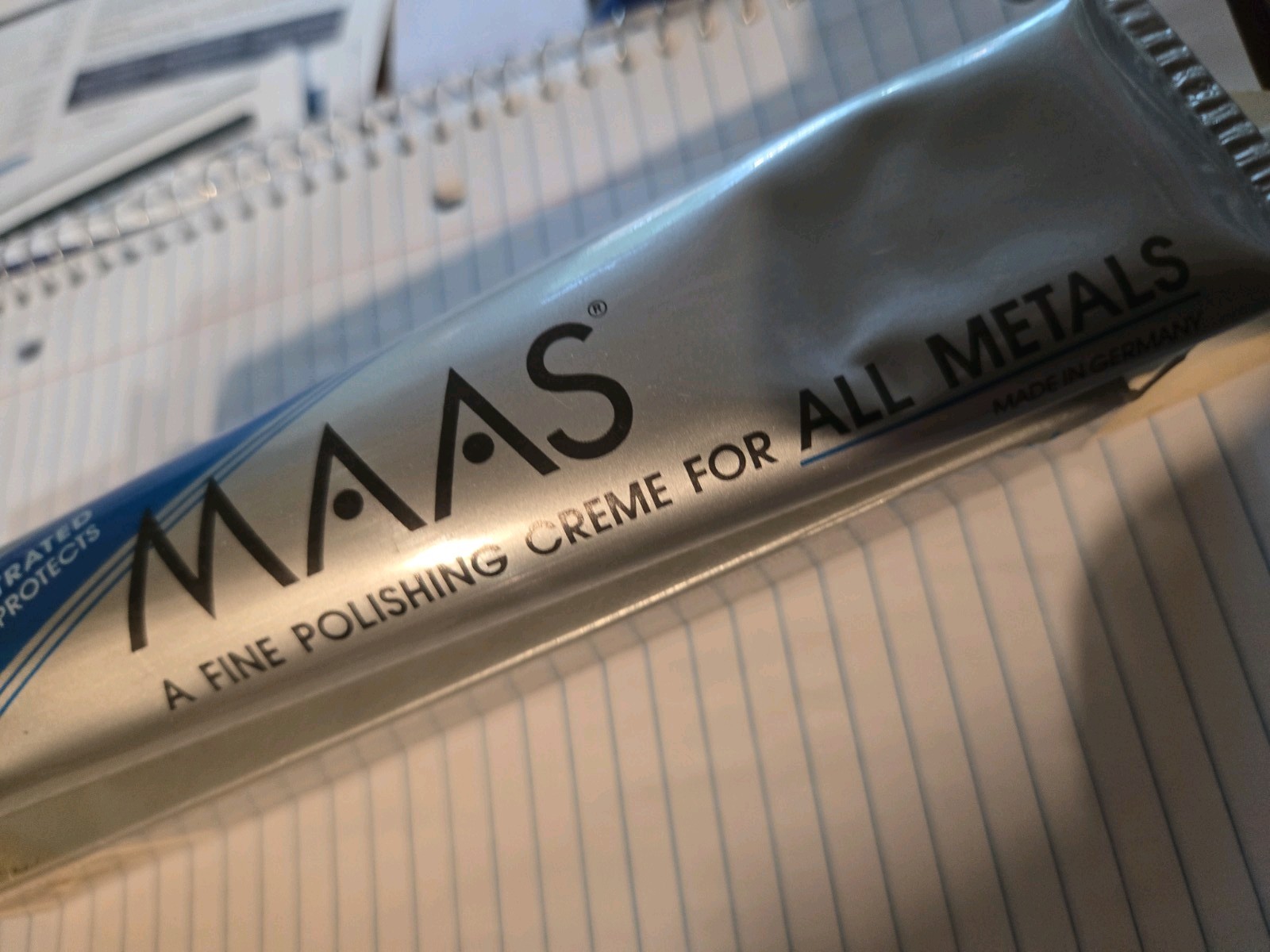 MAAS Fine Polishing Creme For All Metal 4 Oz Concentrated Germany *READ
