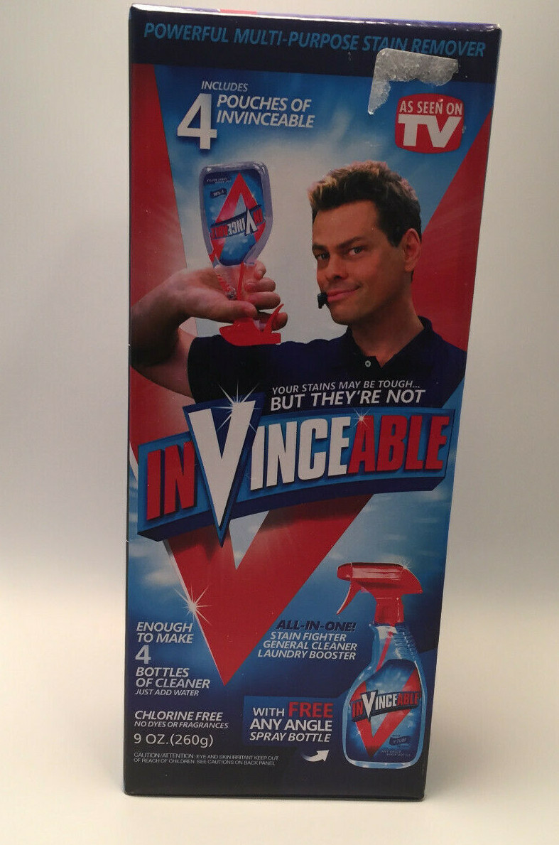 inVINCEable Multi-Purpose Cleaner, Stain Remover with 4 pouches, As Seen on TV