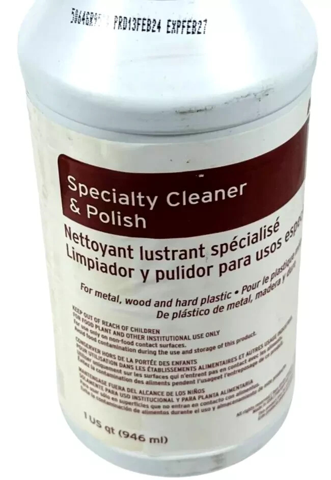 Kay ECOLAB Specialty Cleaner & Polish 1 Quart – EX 07/25 – LOT of 2