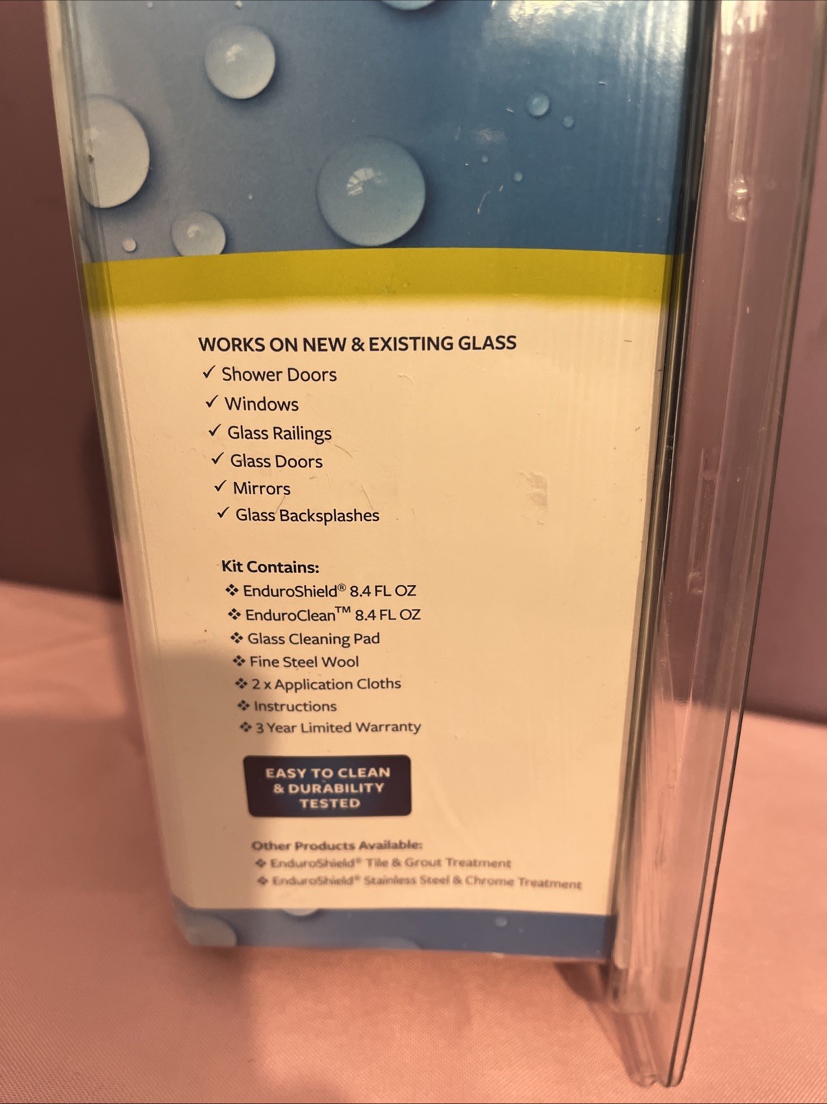 New Glass Treatment Kit Advanced Protection for Glass Surfaces Indoor & Outdoor