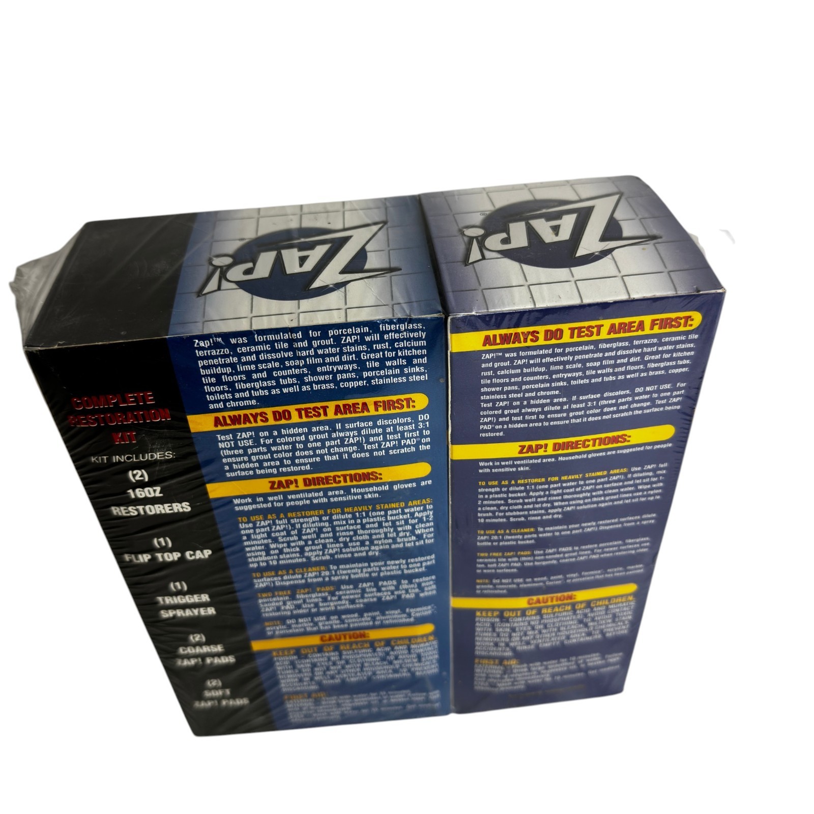 ZAP! Professional Restorer Concentrate Twin Pack 16oz each Sealed Sprayer New