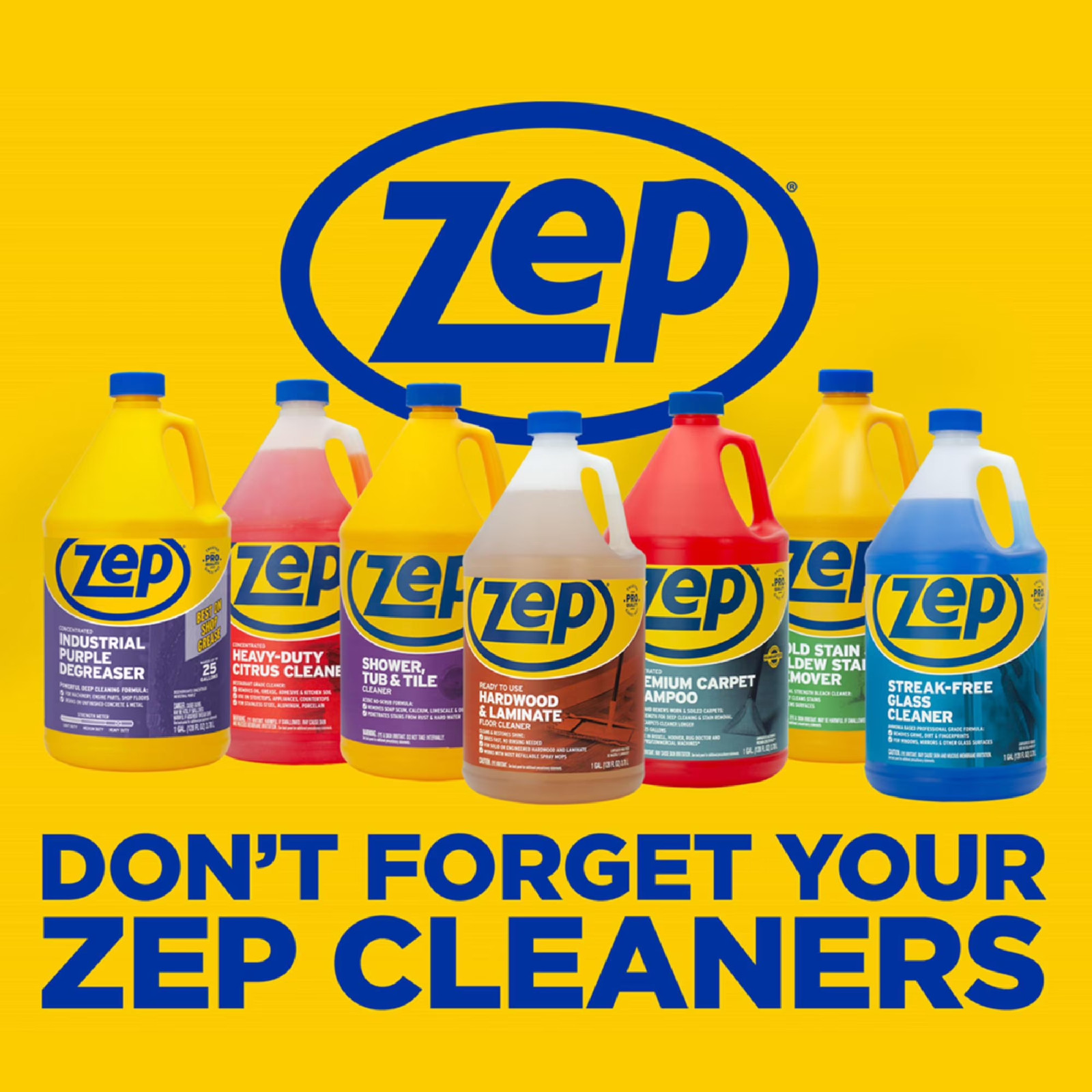 Zep Professional Plastic Spray Bottle, 32 oz, Adjustable Nozzle, Comfort Grip