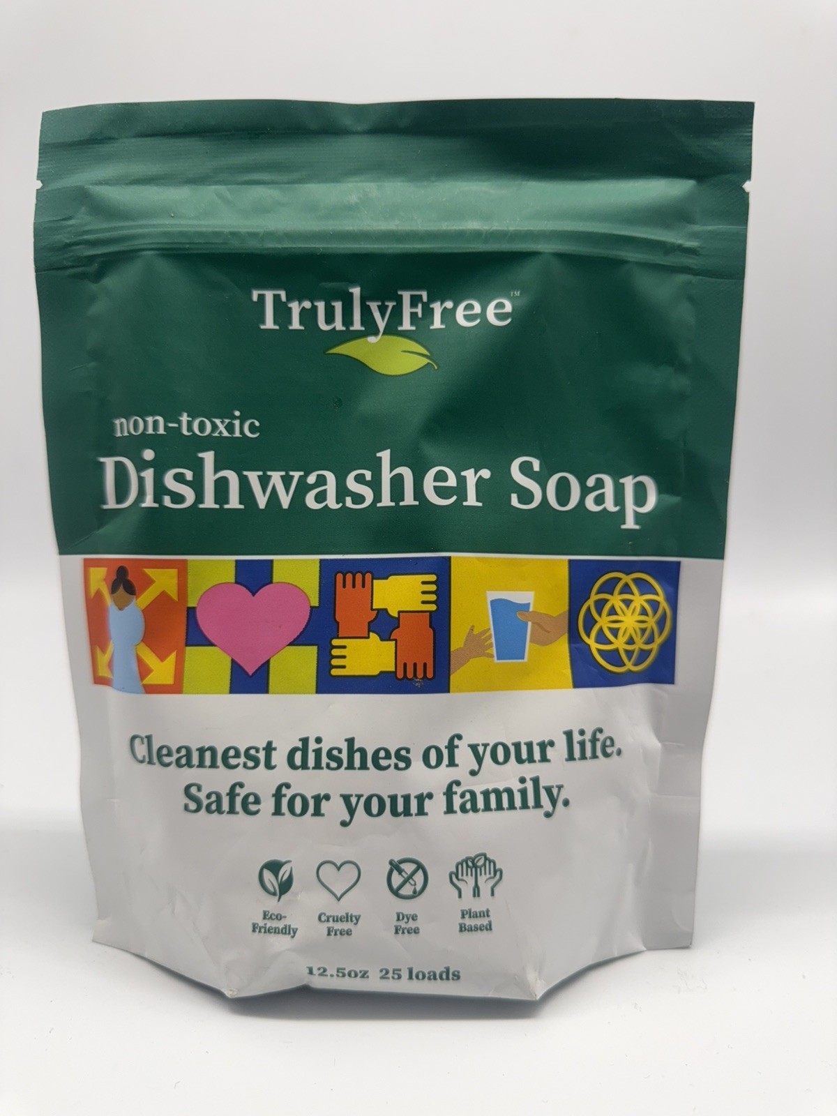 TrulyFree Eco-Friendly DISHWASHER SOAP – 12.5 oz / 25 loads – Truly Free