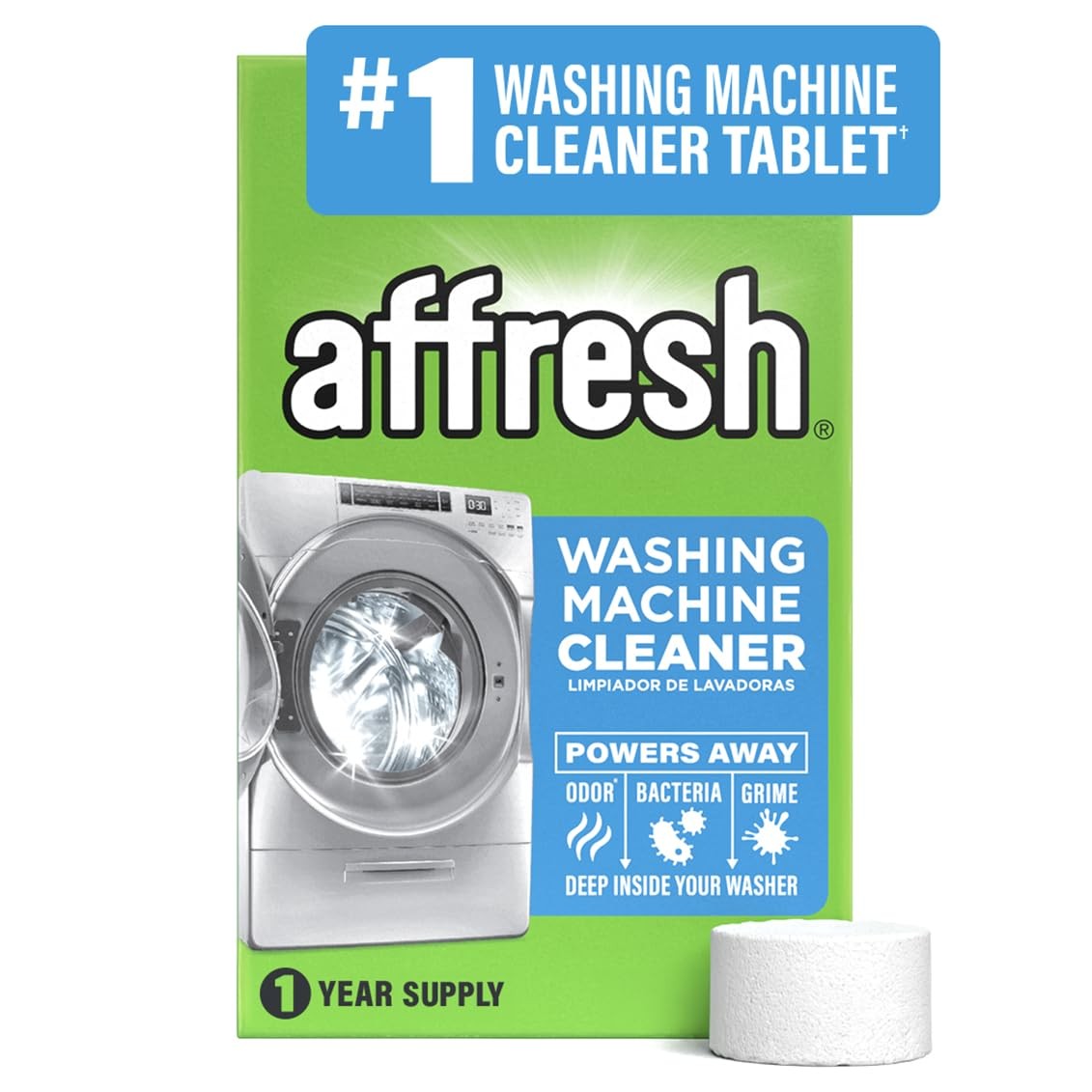 Affresh Washing Machine Cleaner Tablets Front Load Washer Descaler Odor Remover