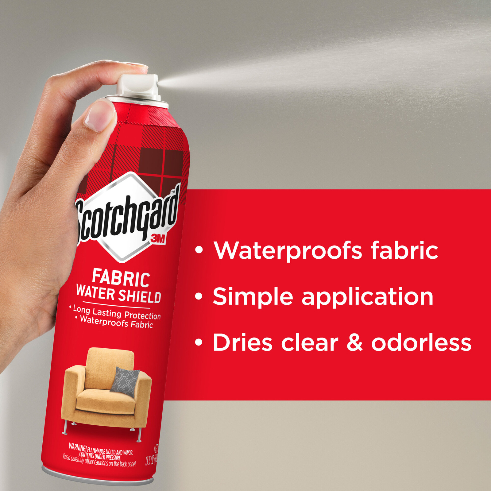 Scotchgard Fabric Water Shield 4106-10-12 PF, 10 oz.