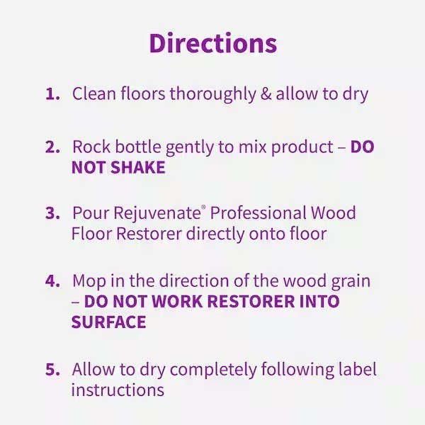 Rejuvenate 32oz Professional Satin Finish Wood Floor Restores & Protect Hardwood