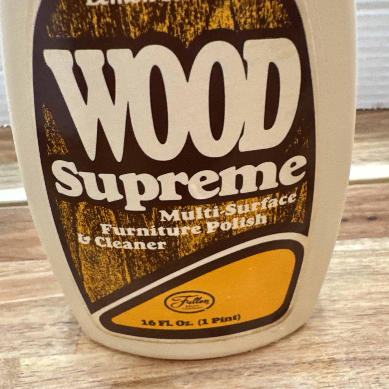 Fuller Brush Co wood supreme multi surface furniture polish & cleaner 16.oz