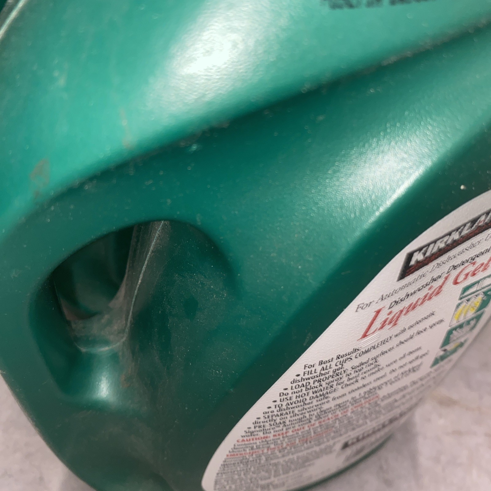 Kirkland Signature Liquid Gel Dishwasher Detergent lemon fresh scent 6/28/2010