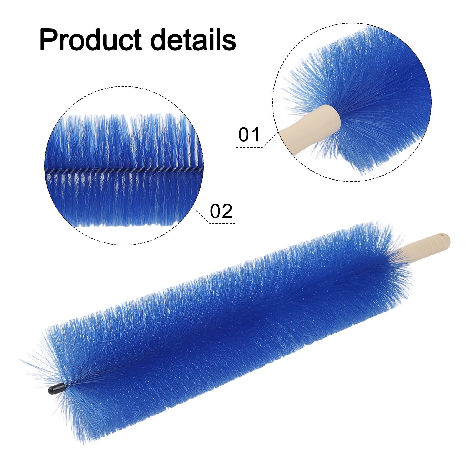Maneuverable Bristle Brush Perfect for All Your Household Cleaning Needs
