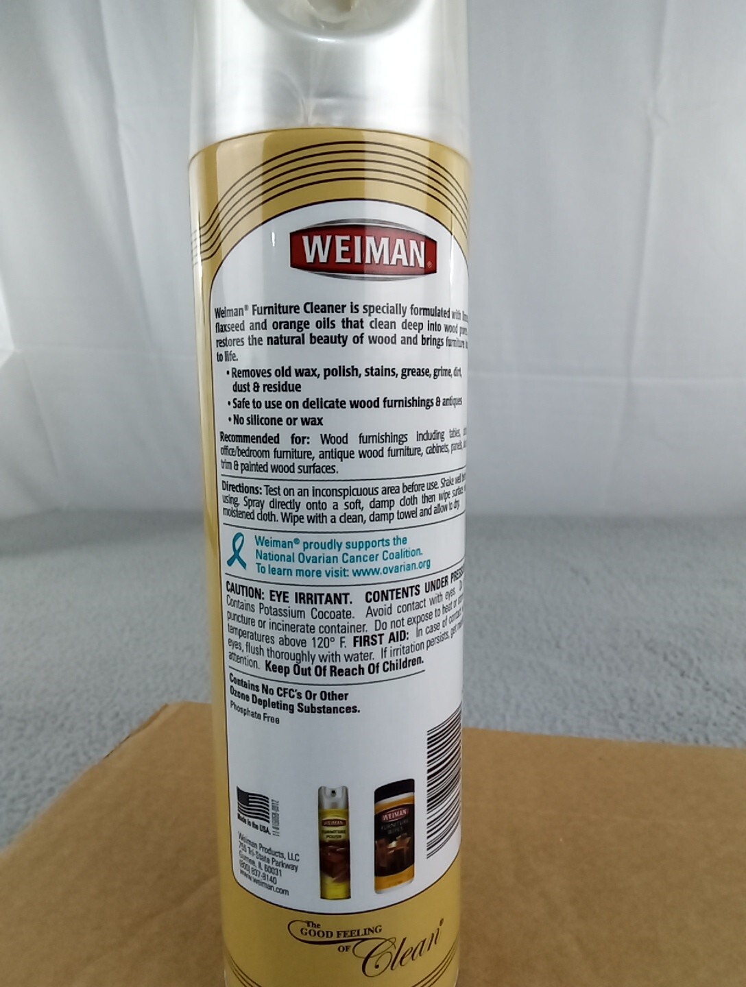 Weiman Furniture Cleaner Spray 12oz Size Brand New DISCONTINUED Product
