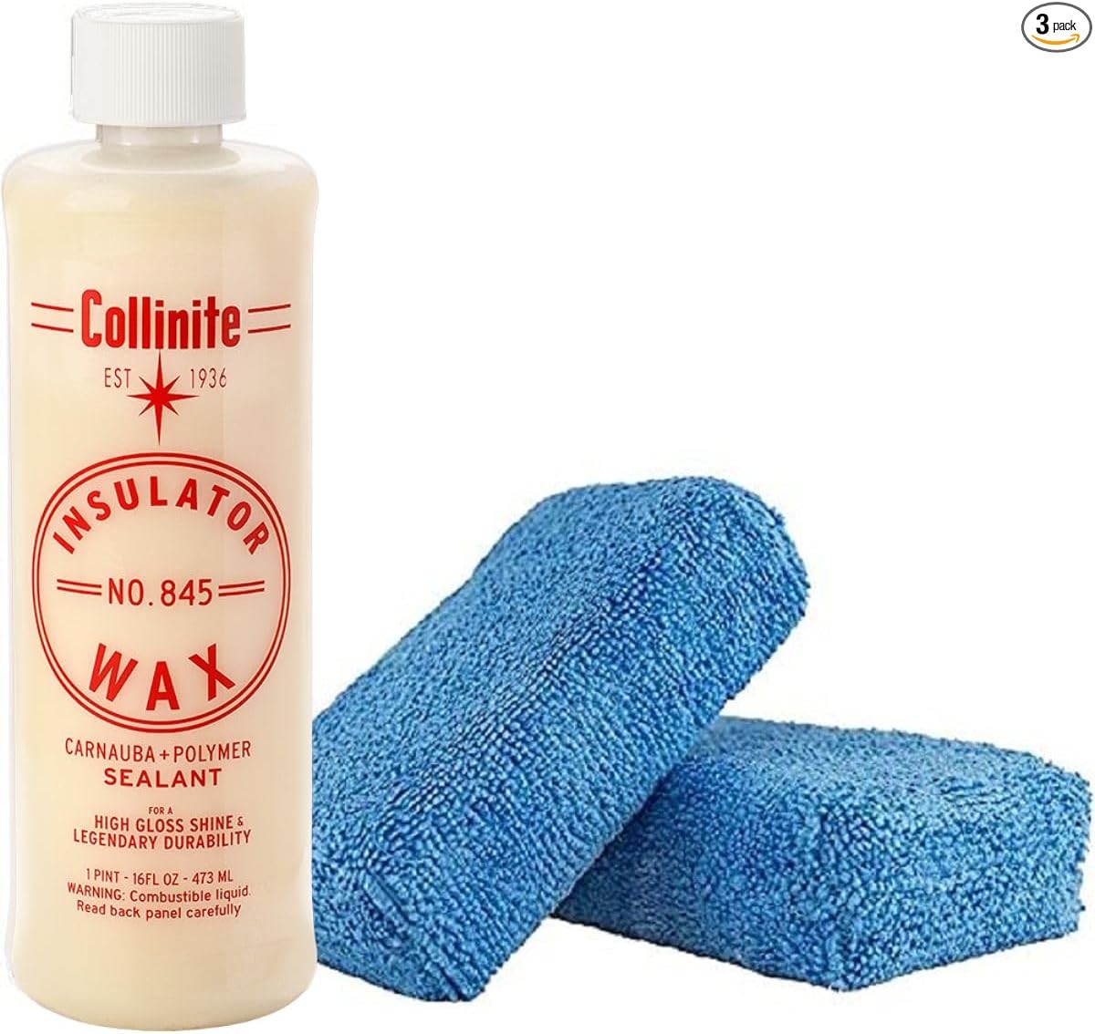 Insulator Wax – Carnauba+Polymer Sealant, High Gloss, Durable Beading & Lon