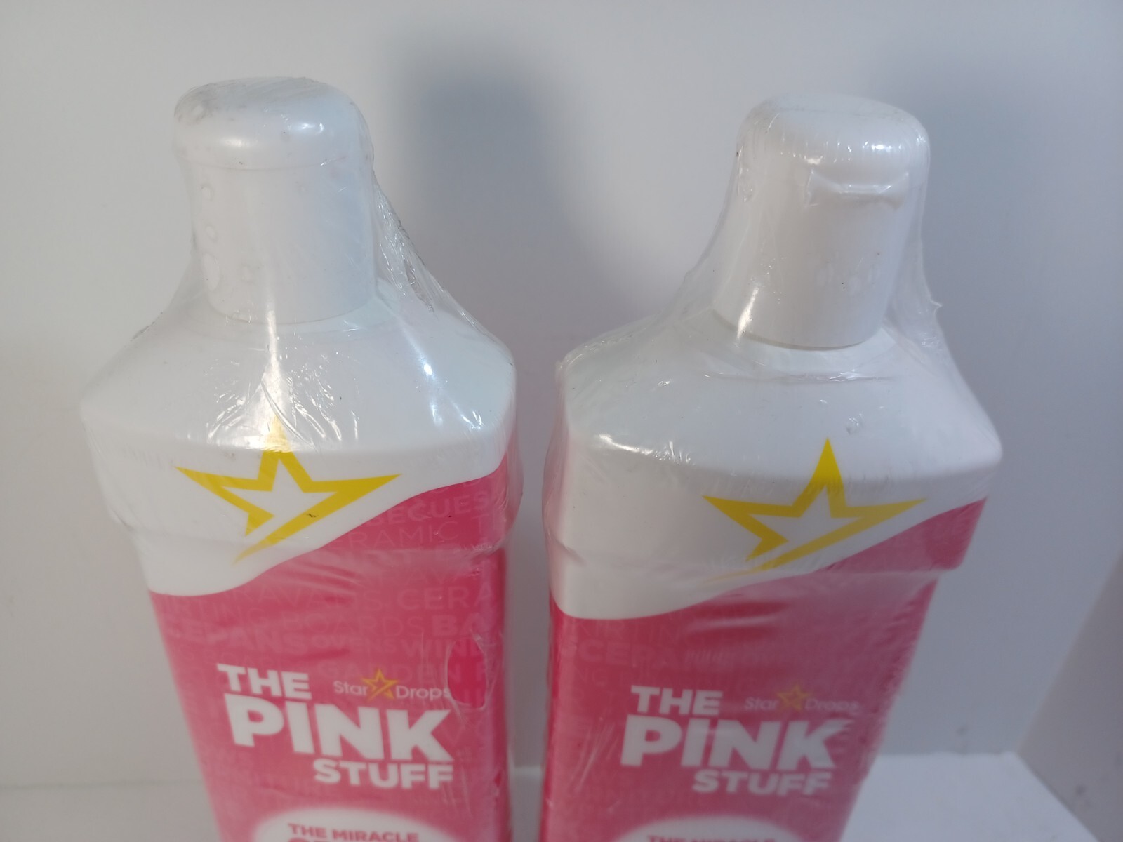 2 The Pink Stuff Stardrops Miracle Cream Cleaner 16.91oz bottle VEGAN