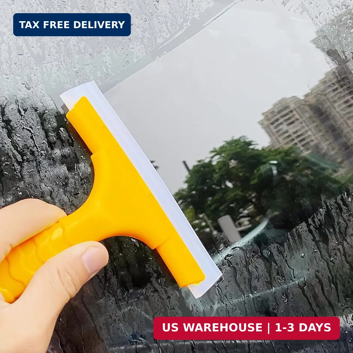 CCyanzi Silicone Blade Small Squeegee, Shower Glass Squeegee, Window Tint, for W