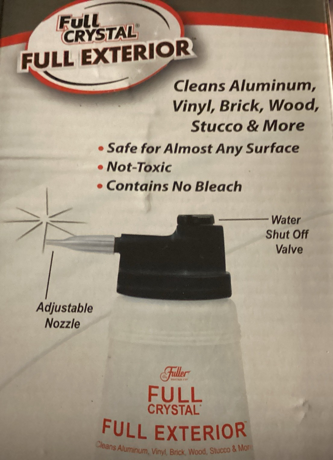 Fuller Brush Full Crystal Exterior House Cleaner – 4 oz. Cleans all Sidings!