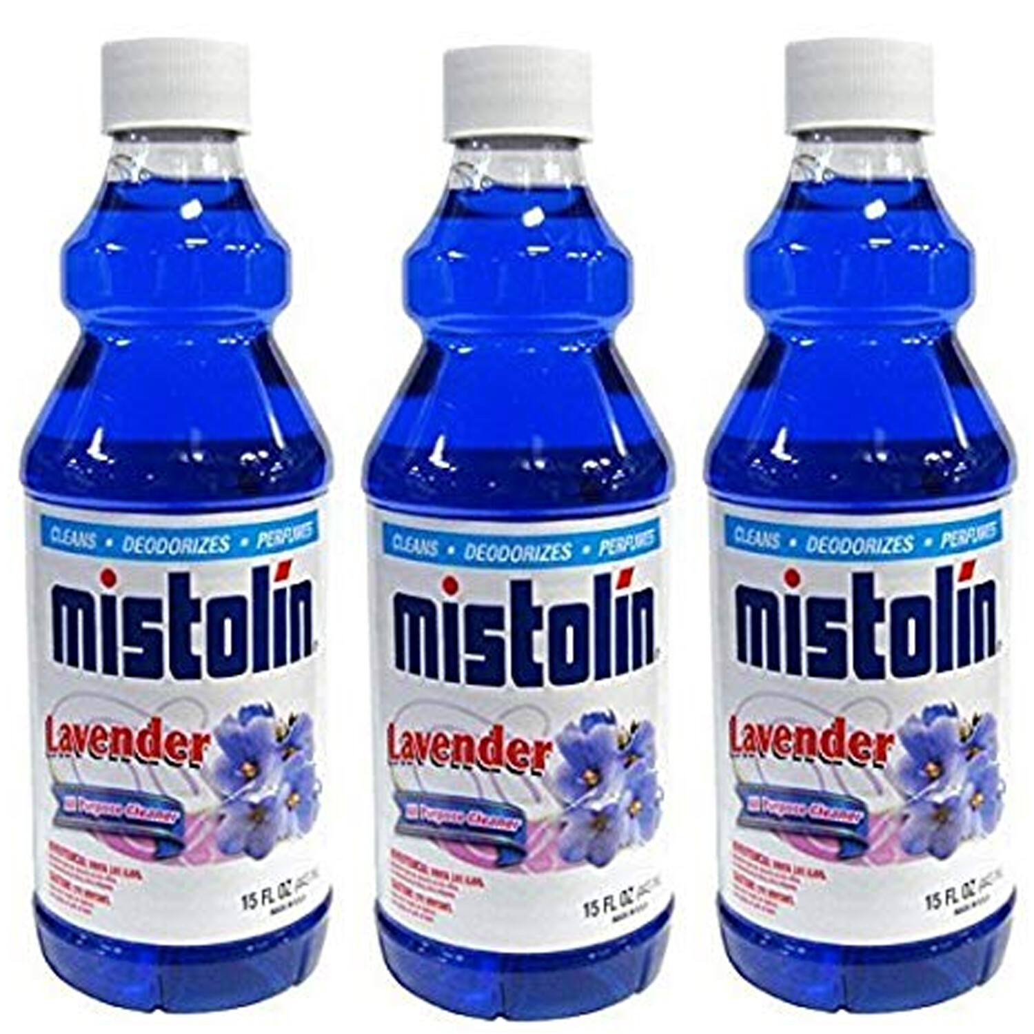 12 Pack Mistolin General All Purpose Cleaning Solution Lavender Scent 15 fl oz