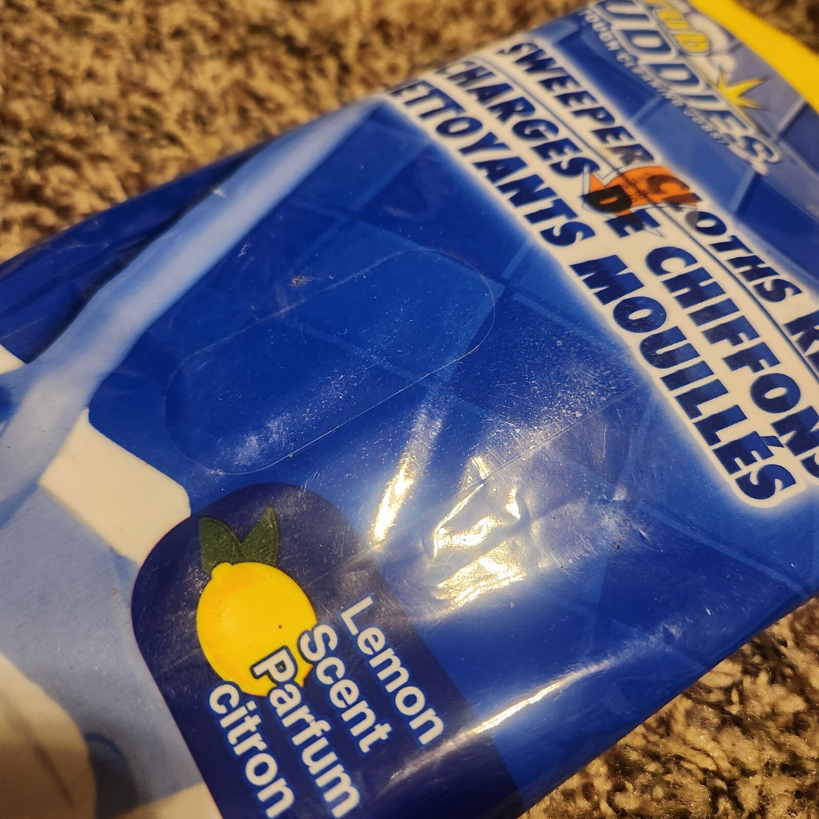 SCRUB BUDDIES Lemon Scent Wet Mop Sweeper Cloths Refills 20 Ct Pack 8″ X 11.5″