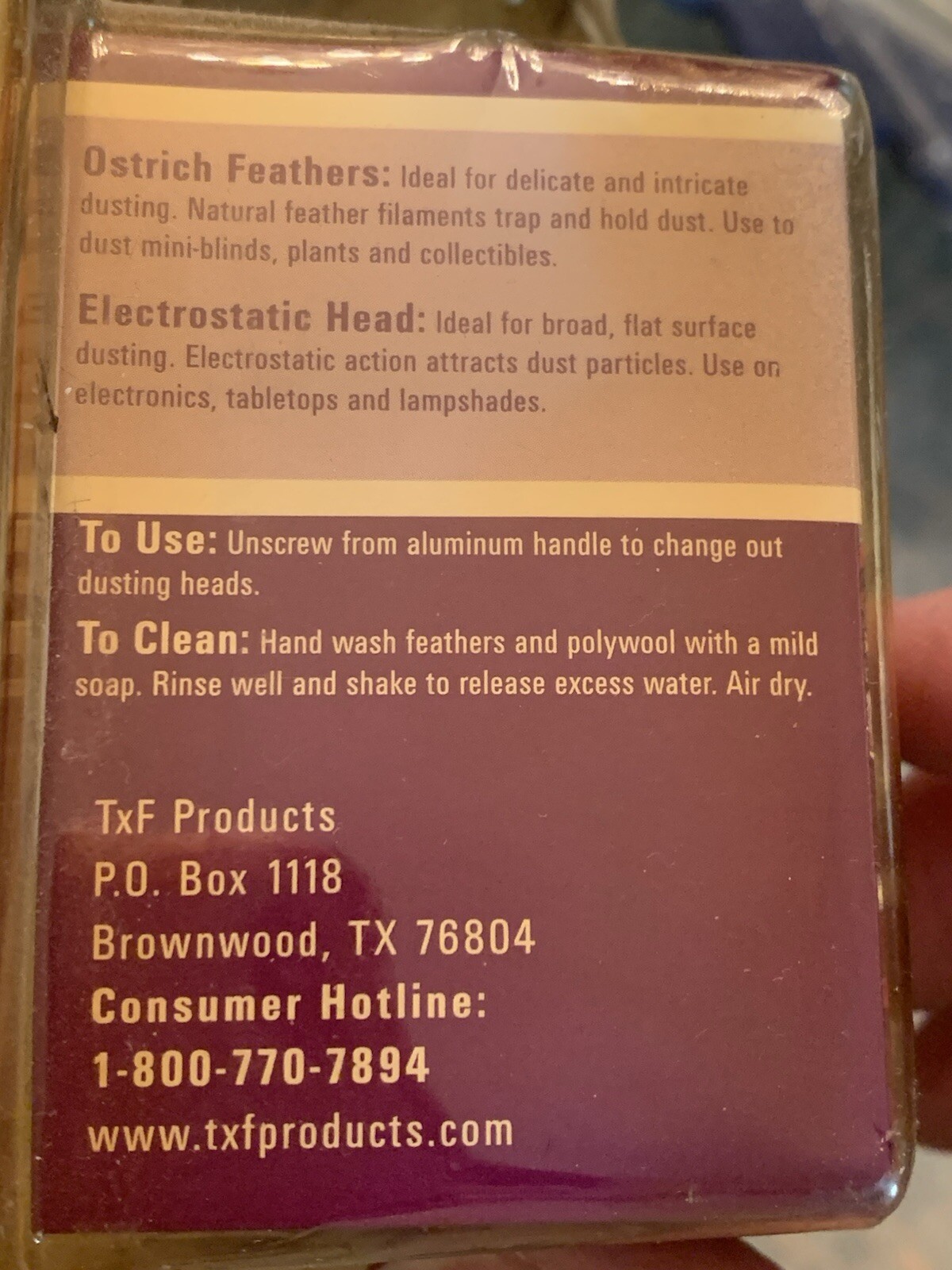 Household Dustings Kit Ostrich feather And Electrostatic duster Extension Pole