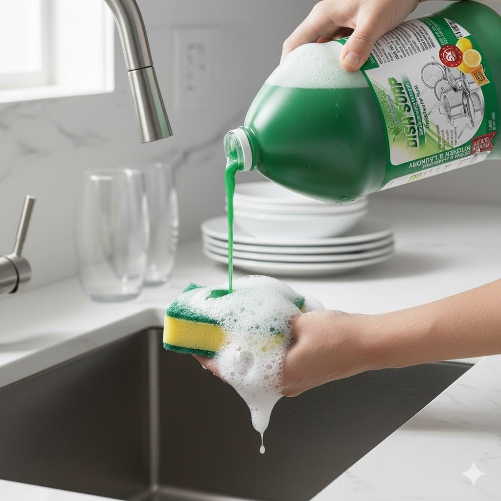 Professional Dish Soap – 1 Gallon Liquid Detergent for Pots & Pans