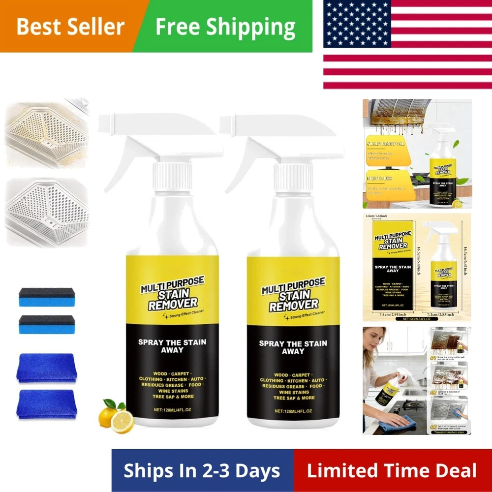 2PCS Alien Multi Purpose Stain Remover, Foam Cleaner Spray, A powerful cleane…