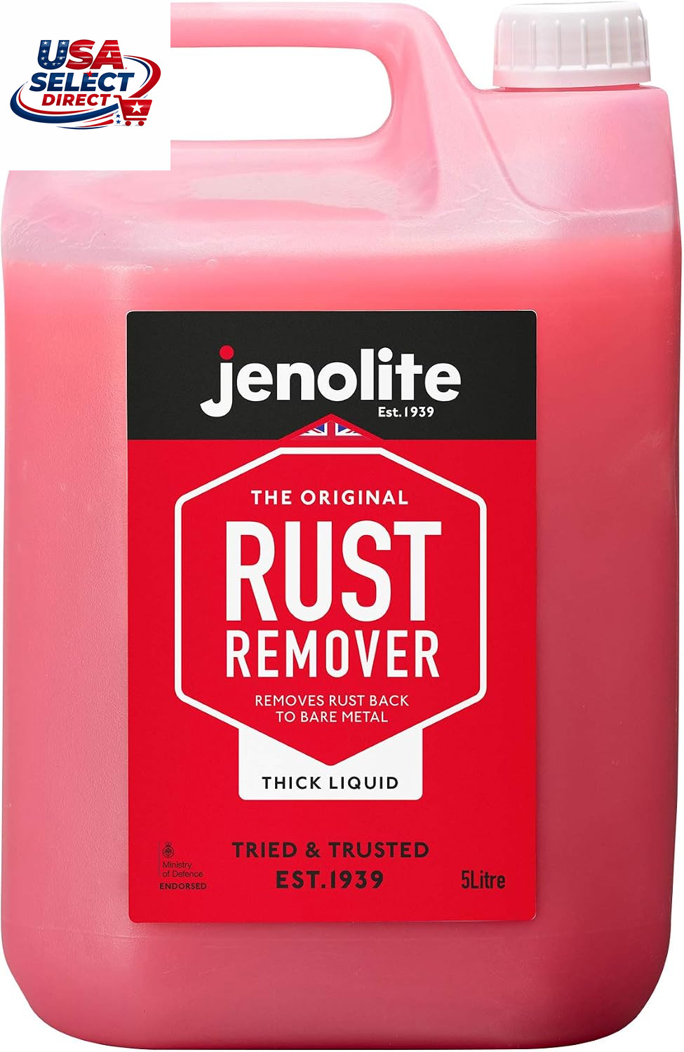 Rust Remover for Metal – Fast Acting No Drip Thick Liquid – 1.32 Gallon