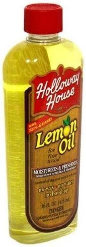 Holloway House Lemon Wood Oil 16 Oz Natural Conditioner For Fine Wood Furniture