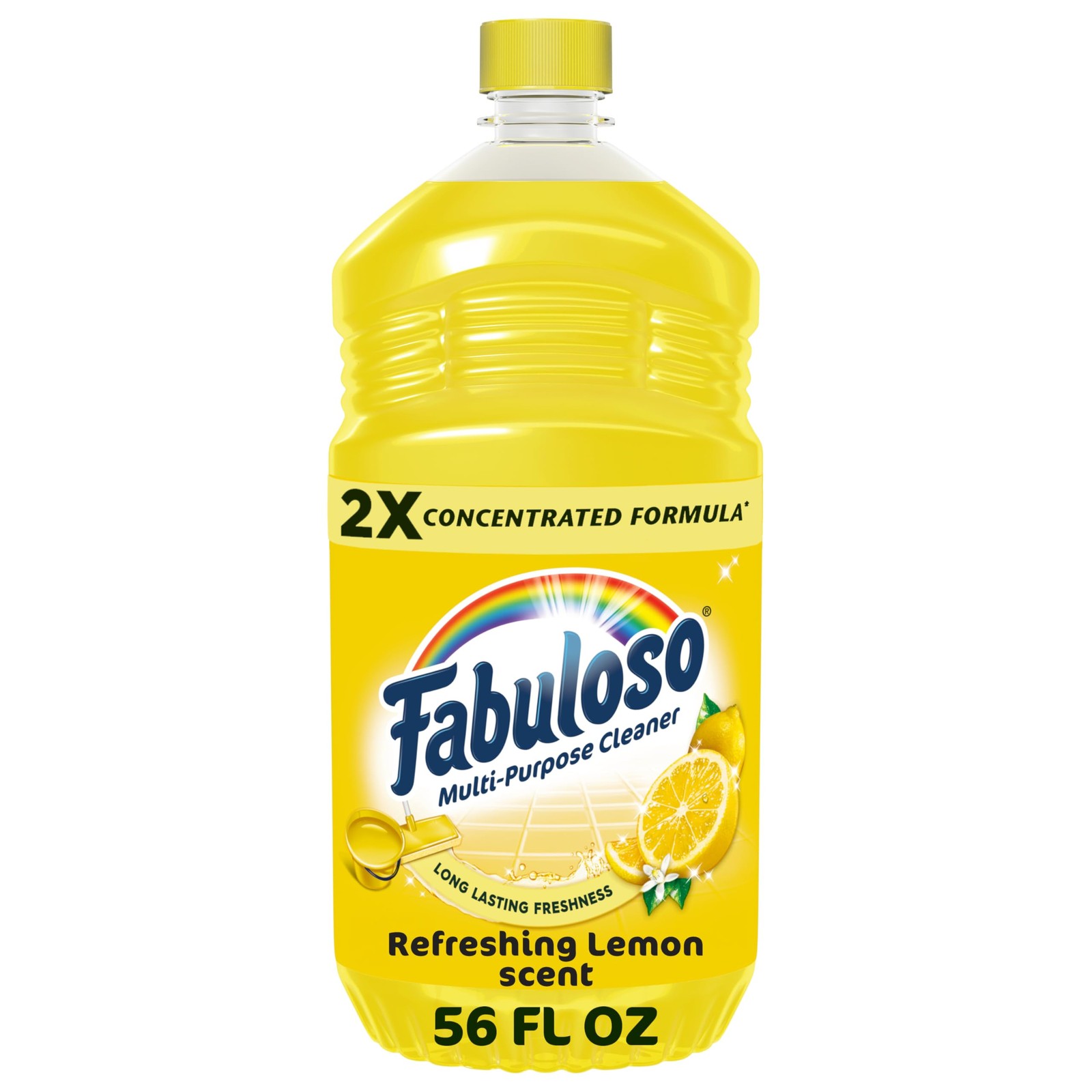 Fabuloso Multi-Purpose Cleaner Refreshing Lemon Scent 2X Concentrated 56 fl oz
