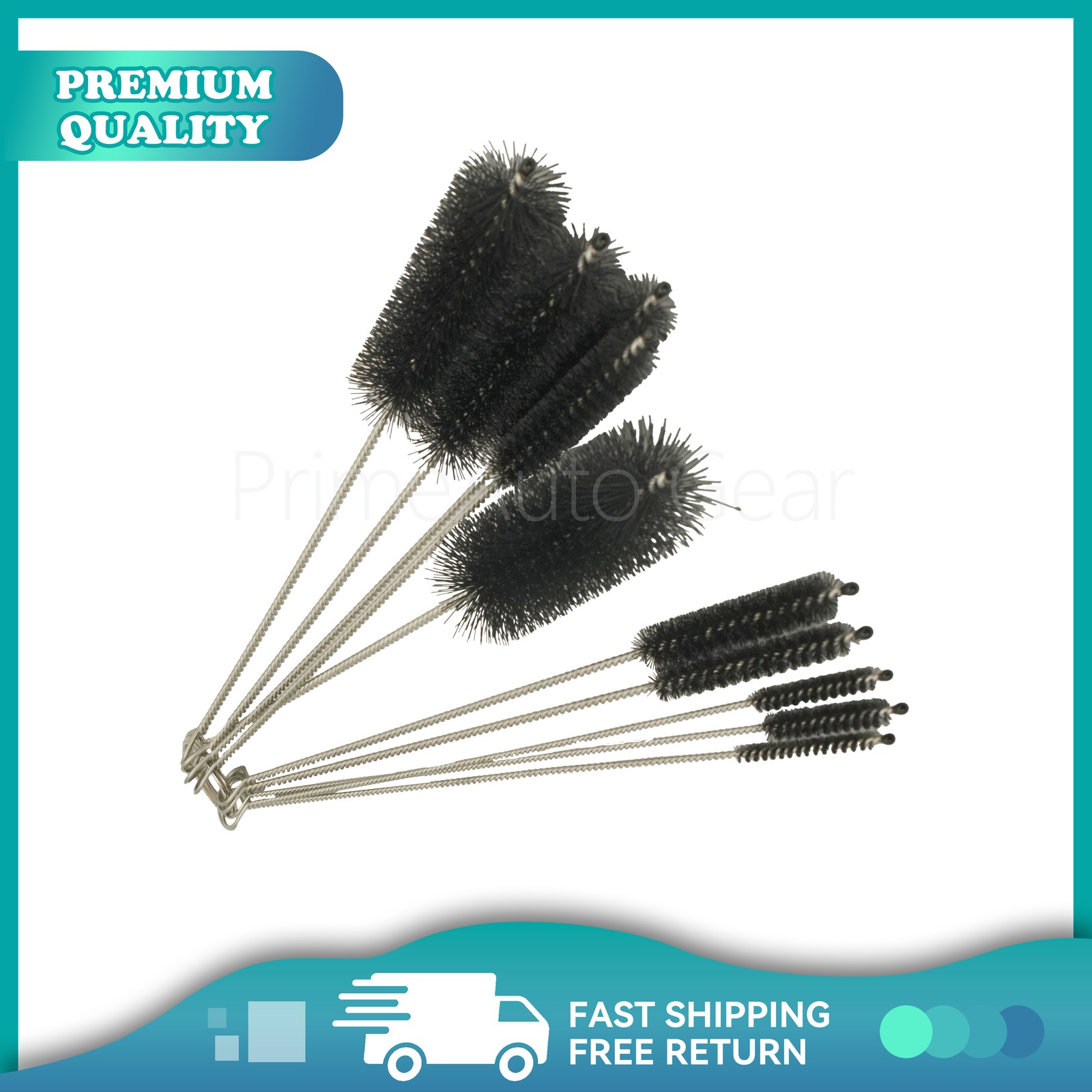 10PCS Set Nylon Small Long Cleaning Straw Brush Cleaner Bottle Tube Pipe