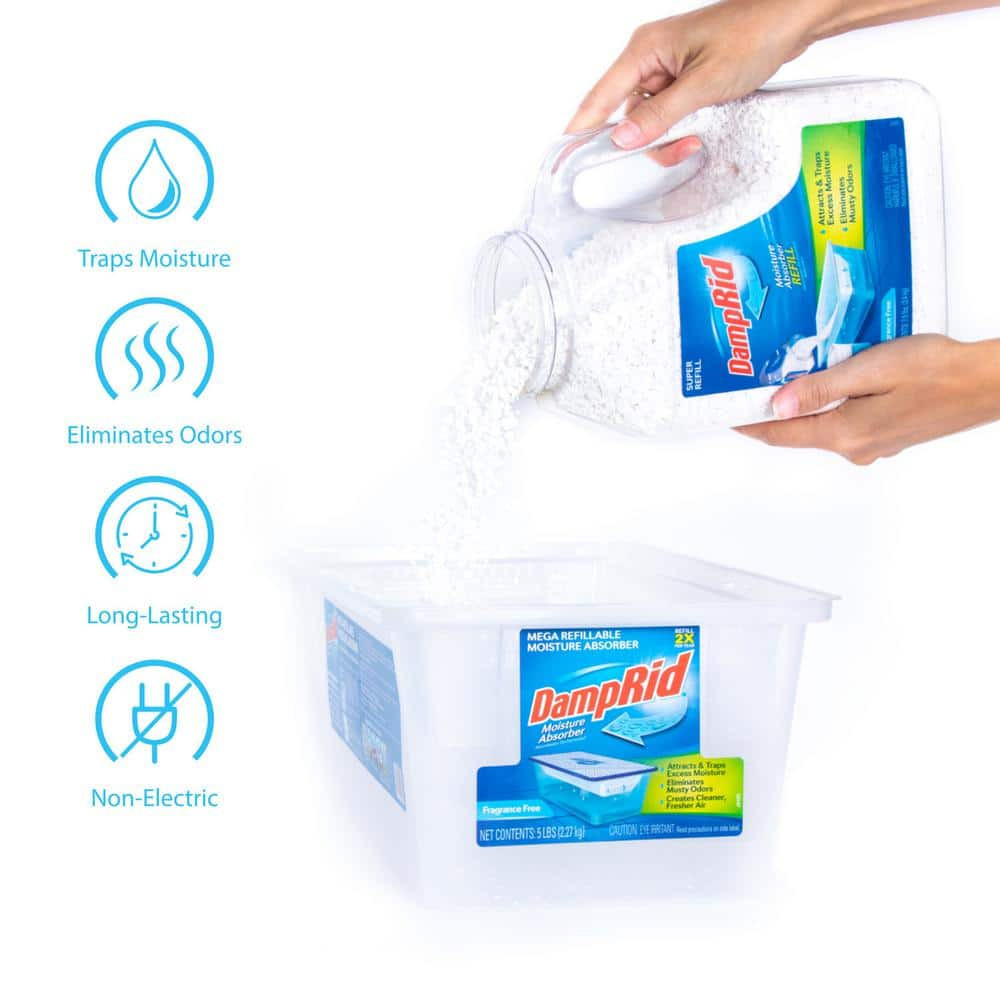 7.5 lbs Fragrance Free Super Refil Moisture Absorber 3-Pack Easy Pour Container