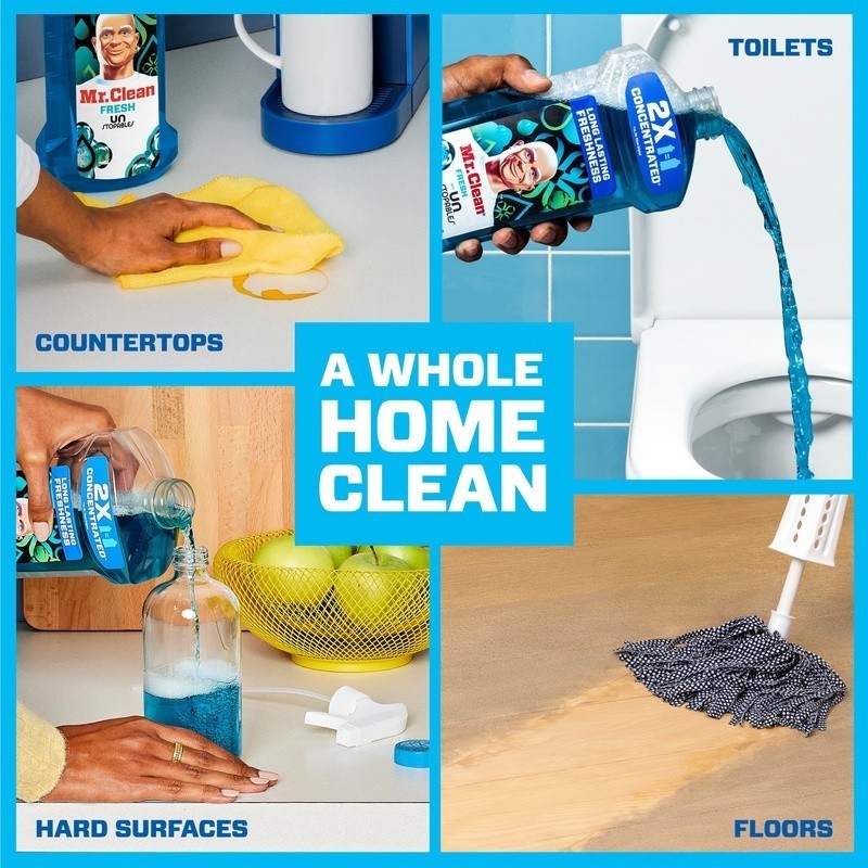 2X Concentrated Multi Surface Cleaner All Purpose Fresh Scent Household 41oz