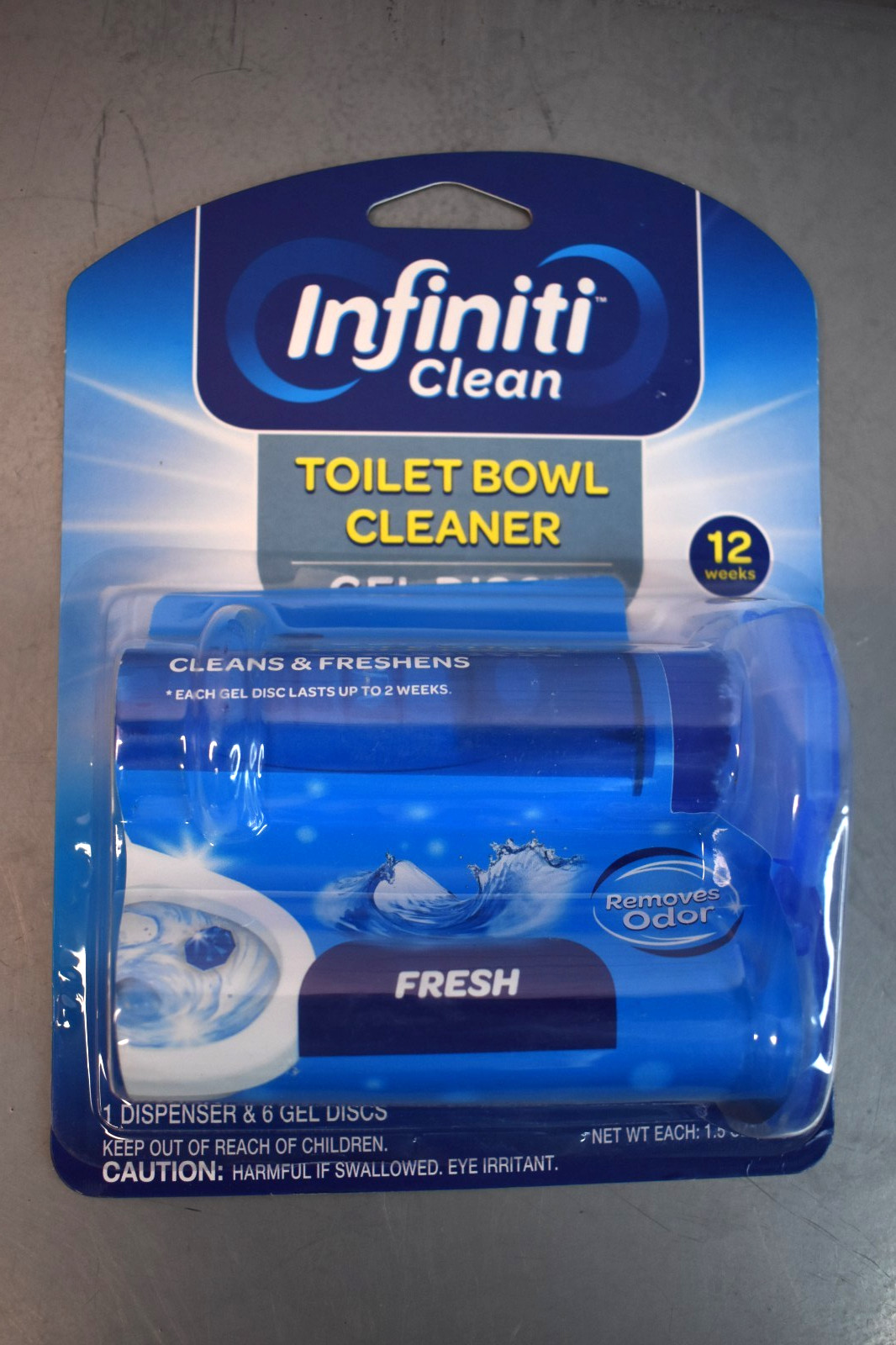 Infiniti Clean Toilet Cleaning Gel Discs + Dispenser 1.5oz NEW