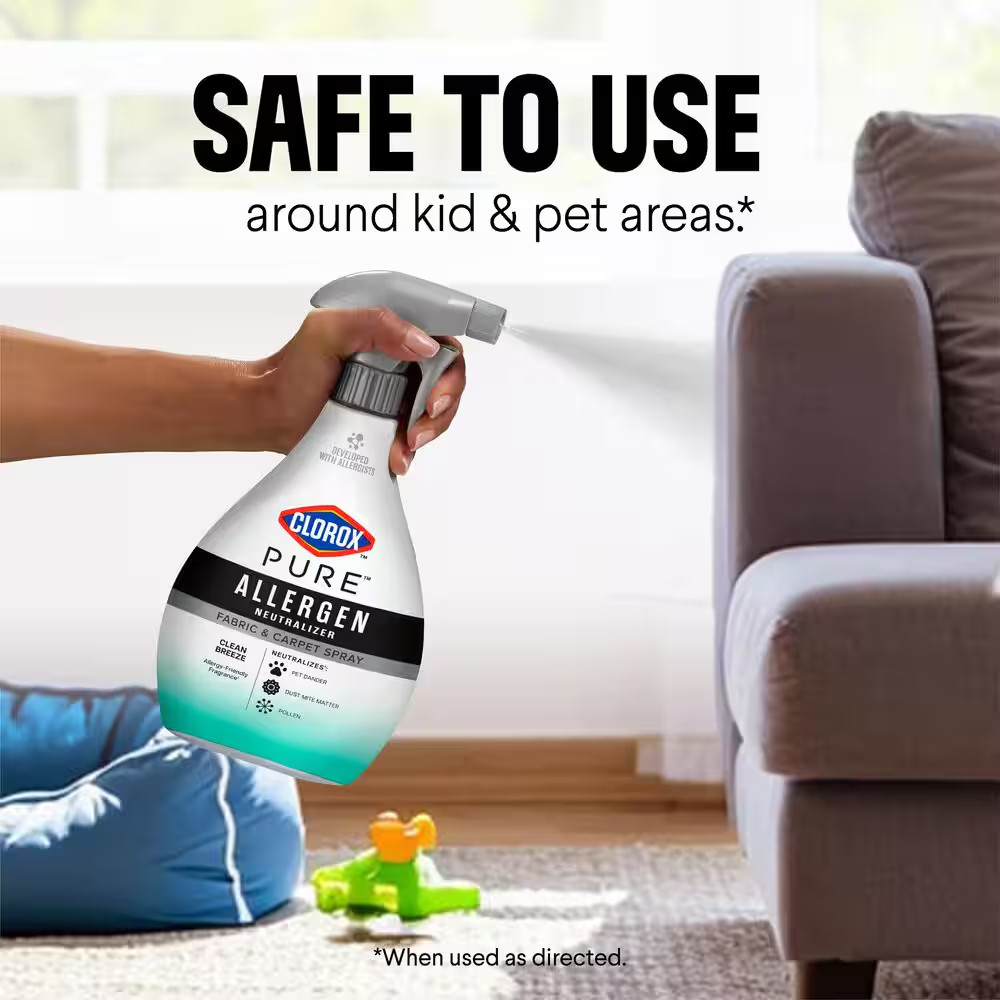 26 Oz. PURE Allergen Neutralizer Clean Breeze Fabric Refresher and Carpet Spray